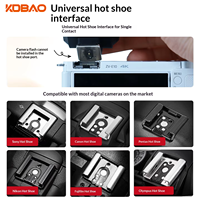 Flash externe pliable Kdbao Mini pour appareils photo hybrides, lumière continue, batterie au lithium intégrée 90
