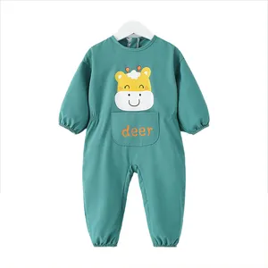 Premium bamboo Viscose spandex unisex baby sleep suit soft slim fit Convertible cuff sleeper baby romper with zipper