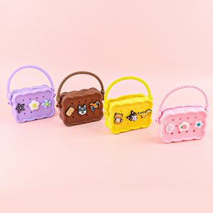 Bolsos de silicona bonitos para niños al por mayor - Bolsos cruzados de un solo hombro para teléfono móvil, uso en exteriores y playa con dijes DIY - Product Image 3