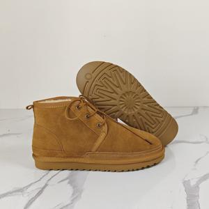 2025 personnalisé Uggs LOGO usine Design hiver nouveaux hommes fourrure-en-un bas Tube chaud mode à lacets bottes de neige chaussures - Product Image 6