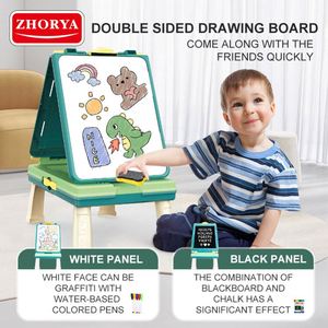 Tableau d'apprentissage multifonctionnel Zhorya : Jouets et jeux magnétiques pour enfants - Product Image 2