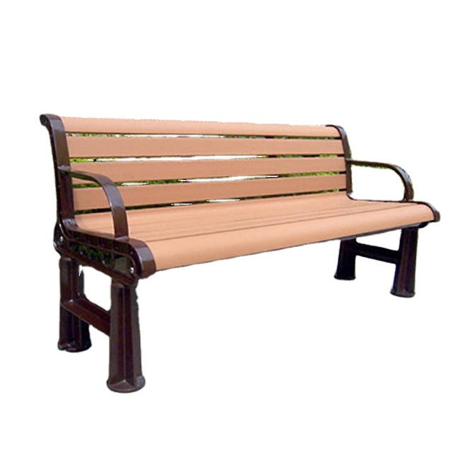 Modern Garden WPC /HDPE  Park Chair Outdoor Bench