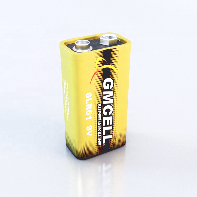 Durable 9V 6LR61 Alkaline Battery Lead Free 720mins for Home Appliances Toys Consumer Electronics-5 Year Shelf Life ROHS