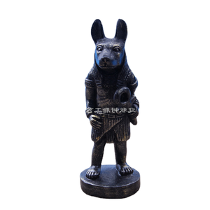 Quyingqiu Ai Cập thần thoại con số người giám hộ Anubis tâm lý cát bảng thiết lập nhựa thủ công - Product Image 1