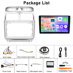 Podofo <span class=keywords><strong>Autoradio</strong></span> Android 9'' 4+64G Sans Fil Carplay Android Auto <span class=keywords><strong>2</strong></span> <span class=keywords><strong>Din</strong></span> pour <span class=keywords><strong>Peugeot</strong></span> <span class=keywords><strong>307</strong></span> 2002-2013 OEM ODM - Product Image 6