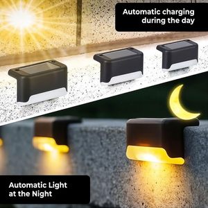 Lampe de clôture LED solaire étanche IP65 pour jardin, terrasse, marches, éclairage décoratif extérieur - Product Image 5