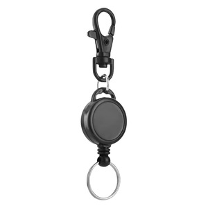 Porte-clés rétractable, porte-badge rétractable avec clip, porte-badge d'identification avec fil d'acier, anti-perte, anti-vol, cordon porte-clés - Product Image 5