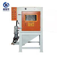 Machine de sablage liquide automatique, cabine de sablage à eau sans poussière de type panier rotatif