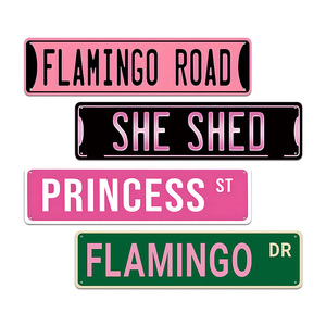 Letrero Metálico Retro de Flamingo Rosa para Decoración de Pared de Habitación Femenina o de Estilo Girly - Product Image 4