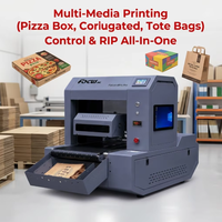 Imprimante numérique CMYK à passage unique pour boîtes en carton ondulé, sacs à pizza et emballages de courses