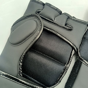 Nouveaux gants de MMA en cuir de haute qualité, logo personnalisé, votre propre design, gants d'entraînement de boxe, légers, demi-doigts - Product Image 6