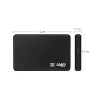 Caja Externa para Disco Duro SSD de 2.5 Pulgadas, SATA USB3.0, Plástico ABS Negro, Función Protectora, Stock OEM para Servidores