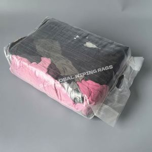 Bolsas de trapos de colores variados de 10 kg, trapos de forro polar reciclado de colores mixtos, trapos de algodón para limpiar sudaderas, verificados - Product Image 1