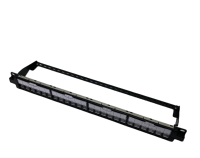 Diskon besar 19 "1U 24Port Panel Patch kosong