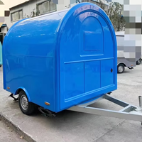Remorque alimentaire multifonctionnelle pour la vente de glaces, de boissons et de restauration rapide, chariot alimentaire miniature mobile, remorque de restauration rapide