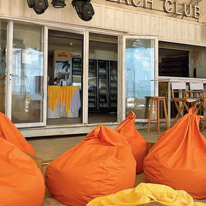 Canapé pouf extérieur avec tissu durable pour Beach Club Garden Outdoor Relaxation - Product Image 2