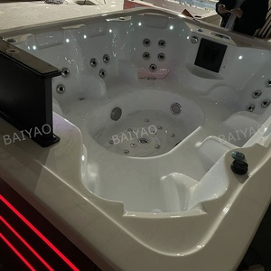 8 persone <span class=keywords><strong>Spa</strong></span> all'aperto tubo caldo Yacuzzi idromassaggio di colore bianco con sistema Balboa Spas Ce approvato in Hotel - Product Image 6