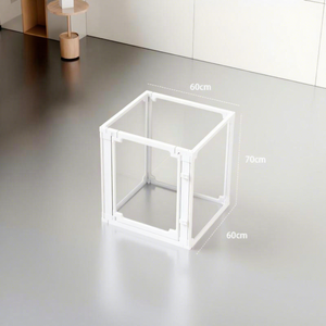 Şeffaf Çevre Dostu Küçük Orta Boy Köpek Kafesi Küçük Hayvanlar İçin Düz Desenli İç Mekan Dış Mekan Evcil Hayvan Çiti Plastik - Product Image 1