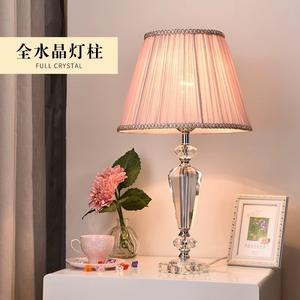 Lampe de table en cristal de style européen moderne pour chambres à coucher et bureaux, éclairage rose chaud et romantique à la mode pour une utilisation au chevet de l'hôtel - Product Image 4