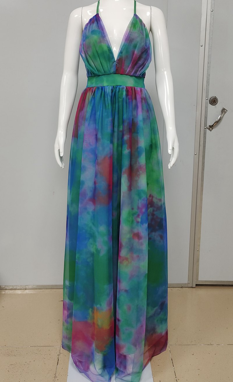 Y220268 Summer Floral Dresses For Women Ladies Bohemian Vestidos Casual Kawaii Cottagecore Clothing Sukienka