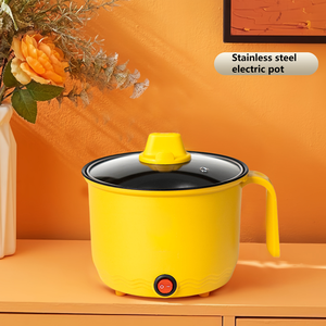 Circular High-end Stainless Steel Inner <b>Pot</b> 1.8L Dormitory Electric <b>Pot</b> Non-Stick Coating Temperature Control for Outdoor Hotel - Product Image 5