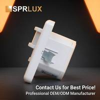 Détecteur de mouvement PIR encastré Sprlux, portée de détection 9m, 220-240V AC, intérieur/extérieur, infrarouge blanc, technologie 3 fils