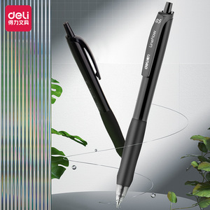 Deli S60 Gel Ink Pen 0.5Mm Black Bullet Tip Office Stationery Writing Pen - Product Image 2