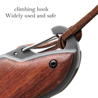 OEM/ODM mini couteaux de poche d'extérieur EDC personnalisés petit couteau pliant de chasse à manche en bois pour le camping