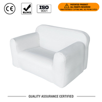 Canapé gonflable moderne blanc en gros pour intérieur et extérieur, fauteuil portable gonflable pour salon et camping