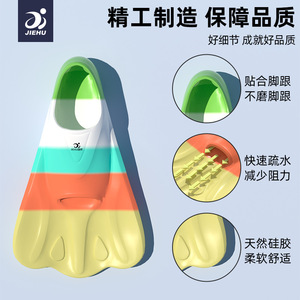 Polaroid <b>Swimming</b> <b>Fins</b> Pink Silicone Flexible Dive Flippers For Adults And Children <b>Training</b> Use - Product Image 3