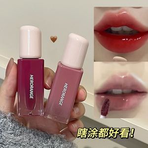 HERORANGE ลิปกลอสเนื้อฉ่ำวาว 6 สี ให้ความชุ่มชื้น ติดทนนาน สีสันสดใสสำหรับฤดูใบไม้ร่วงและฤดูหนาว - Product Image 3