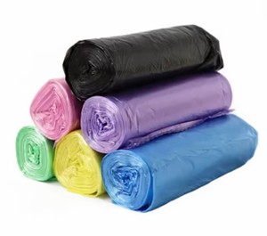 5 rouleaux, 1 paquet de 100 sacs poubelles jetables pour la maison, sacs de rangement pour la cuisine, sacs à déchets, sacs en plastique - Product Image 3