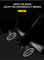 Projecteur LED de porte Plug and Play à succès – Lampe de bienvenue laser à effet d'ombre fantôme sans perçage pour Mercedes-Benz