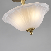 Luz de techo de vidrio esmerilado de cobre moderno Simple VH para dormitorio nórdico hogar Hotel pasillo iluminación decorativa colgante