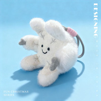 Adorable poupée en peluche JC, jouet en peluche noix de coco, poupée lapin tenant un gâteau, oreiller de sommeil pour fille, cadeau d'anniversaire