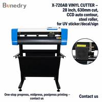 Découpeuse de vinyle à contour automatique X-720AB 720 mm (28 pouces) avec alimentation 630 mm, caméra CCD, moteur pas à pas, Signmaster pour autocollants, décalcomanies et impression UV