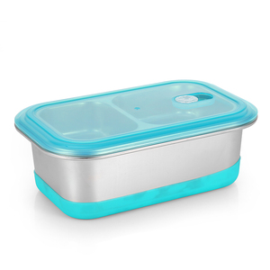 Eco Freundliche 304 Edelstahl Lunch <span class=keywords><strong>Box</strong></span> <span class=keywords><strong>2</strong></span> Schicht <span class=keywords><strong>2</strong></span> Fach Luncn Bento <span class=keywords><strong>Box</strong></span> Für Kinder - Product Image 1