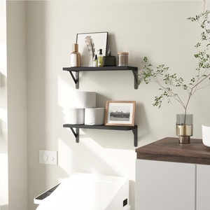 Étagères flottantes en bois et fer, robustes, vintage, pour montage mural, étagères suspendues, rangement pour épices dans la salle de bain, chambre à coucher, bureau, <span class=keywords><strong>salon</strong></span> - Product Image 5