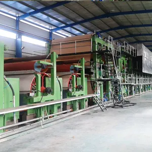 Máquina automática de molde de cilindro 30T para fabricação de papel kraft tipo Fluting e Testliner para fábrica de papel