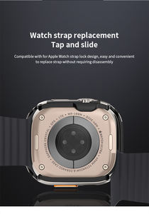 เคสนาฬิกาอะลูมิเนียมสำหรับการบิน ป้องกันเต็มรูปแบบ ฝาครอบกรอบกันกระแทกสำหรับสมาร์ทวอทช์อัลตร้า 49 มม. กันกระแทก ชาร์จได้โดยตรง ขายปลีก - Product Image 5