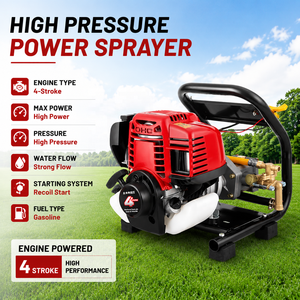 Four-Stroke Gasoline-<b>Powered</b> High-Efficiency High-Pressure Handheld Forestry Protection <b>Sprayer</b> Straight Tube Gun Aluminum Pump - Product Image 1