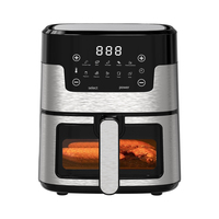 Cadeaux d'affaires noirs de qualité supérieure Cuisson sans santé de qualité supérieure Four à écran tactile en acier inoxydable Friteuse à air