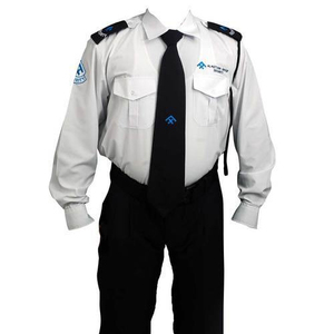 Camisa <span class=keywords><strong>de</strong></span> Trabajo <span class=keywords><strong>de</strong></span> Manga Larga Blanca <span class=keywords><strong>de</strong></span> Algodón y Poliéster Suave y Cómoda con Diseño Personalizado y Hombreras, Uniformes <span class=keywords><strong>de</strong></span> Guardia <span class=keywords><strong>de</strong></span> <span class=keywords><strong>Seguridad</strong></span> - Product Image 3