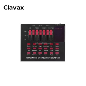 Mezclador de Audio de Alta Calidad Clavax CLSC-V8-<span class=keywords><strong>PLUS</strong></span>, Equipo de Consola de Sonido para Escenario en Vivo, Estudio, Mezclador de Audio para <span class=keywords><strong>DJ</strong></span> - Product Image 1