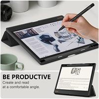 Étui pour tablette Onyx Boox Note Air 4 C / Air 3 C / Air3 B&W 10,3 pouces 2023/2024 avec support pour stylet et fonction de support