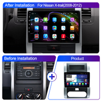 Android 10.1 "Radio mobil Stereo dengan bingkai, untuk Nissan x-trail T31 2007-2013 Autoradio Carplay Android Auto GPS Wifi FM RDS