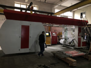 CE 6 color semiautomática tambor central bolsa de plástico no tejida mini máquina de impresión flexográfica - Product Image 2