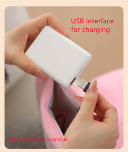 Borsa per acqua calda ricaricabile con scaldino rapido in velluto di cristallo per ragazze scaldamani con riscaldamento a mano USB - Product Image 2