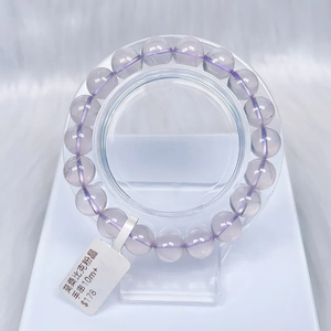 Pulsera de cuentas de 10mm de cuarzo rosa de Mozambique Natural, diseño elástico, cristal curativo para amor, energía, regalo de joyería para mujer - Product Image 1