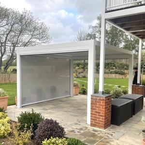Gazebo Tradicional Chino <span class=keywords><strong>de</strong></span> Aluminio <span class=keywords><strong>con</strong></span> Techo <span class=keywords><strong>de</strong></span> Vidrio Templado, Eléctrico e Inteligente, Resistente a la Corrosión, para Exteriores - Product Image 2